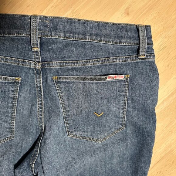 Hudson Natalie Blue Denim Jeans Frayed Cut off Hem Distressed Rip Womens 30 | 10 - Picture 7 of 11